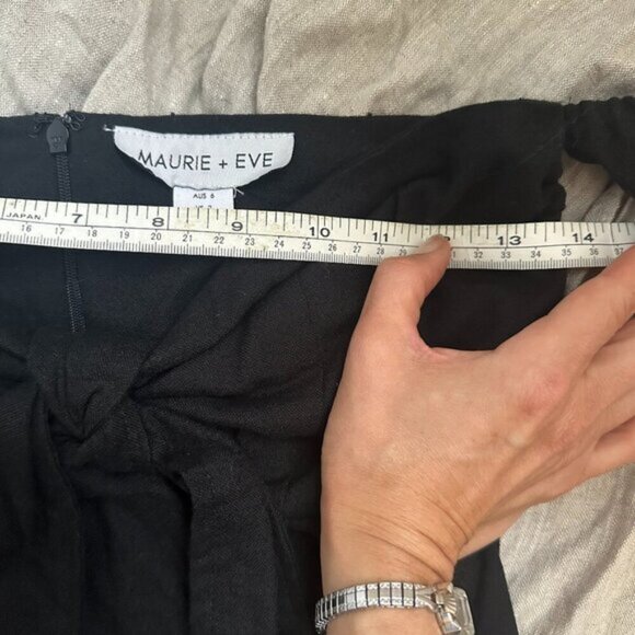 Maurie + Eve Black Pablo Mini Dress Size 2 - Picture 2 of 6